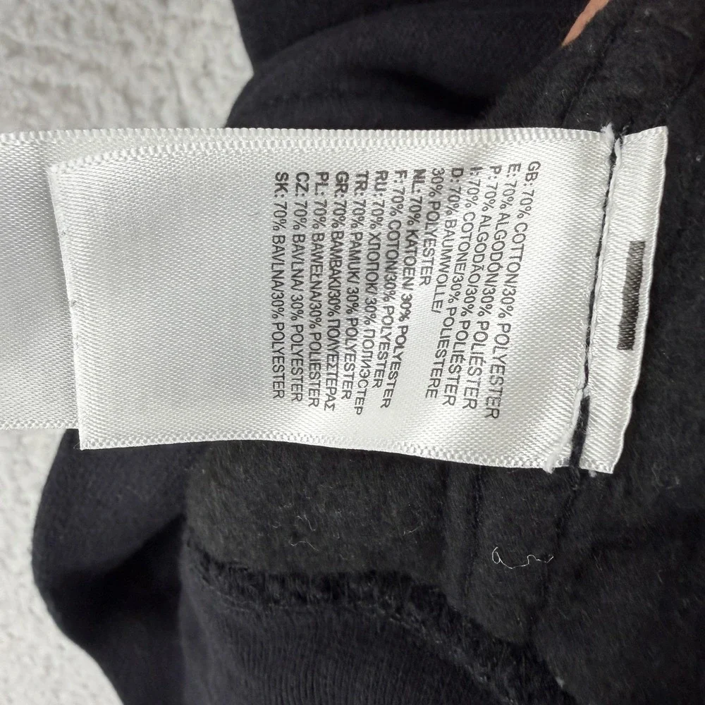 The North Face Hoodie‎ Mens Small Black Logo Graphic Pullover Fleece Sweatshirt